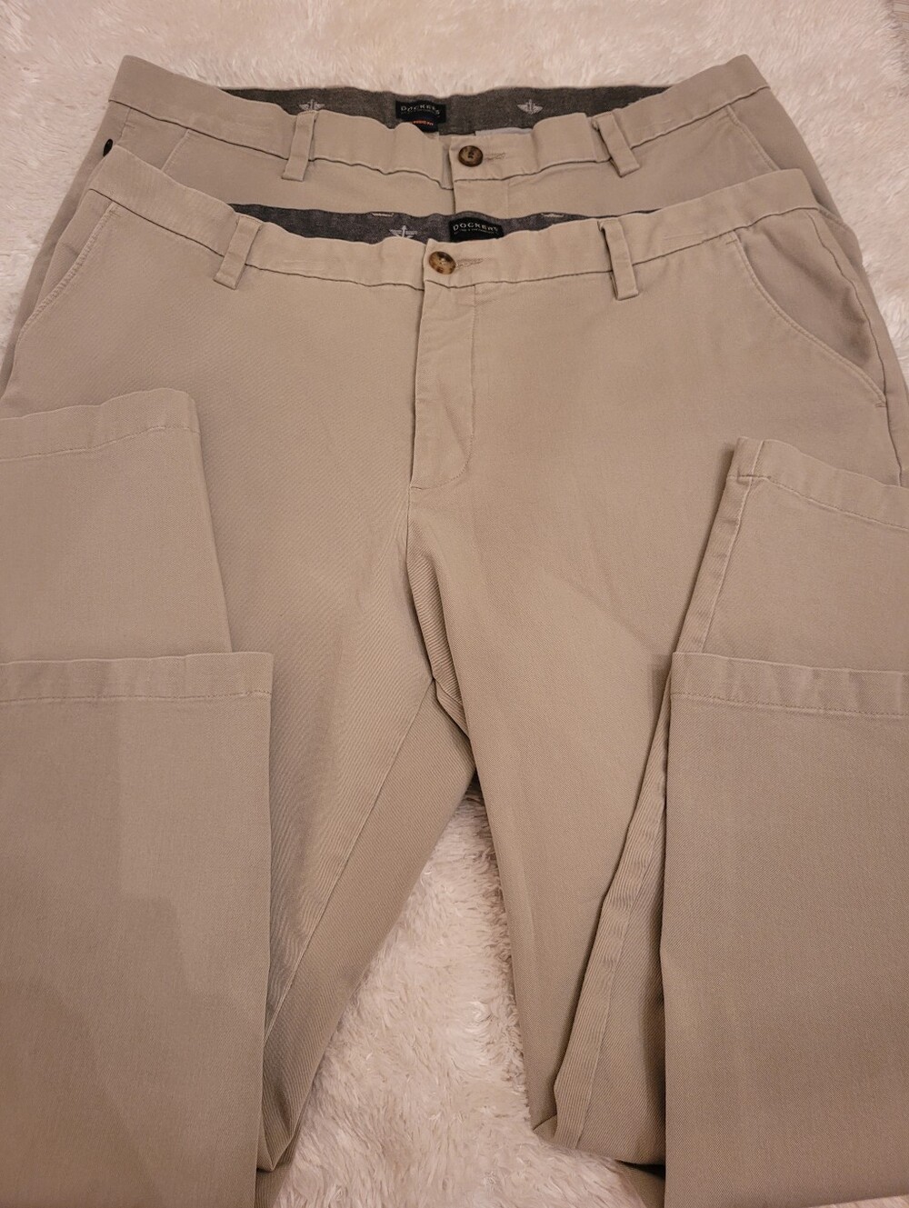 Dockers Bundle Of 2 Men's Cotton Classic Fit Pants Size 38x30!